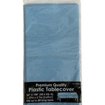 Perfect Party Baby Blue Premium Plastic Table Cover 54x108" New Sealed
