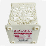 DAISO Japan REGARIA Off-White Lattice Pen Stand Desk Organizer 3.25x4" Exc