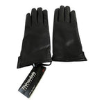 Womens Black Leather Driving Gloves 3M Thinsulate Lined Size S NWT