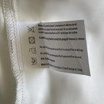 EKOUAER Women's White Satin V-Neck Sleeveless Shell Blouse Size S Lined NWT