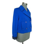 Bailey 44 Womens Peacoat Jacket Size M Cobalt Blue Cropped USA  VG