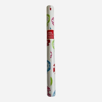 Holiday Wrappings Foiled Gift Wrap Ornaments Design 40 Sq Ft Roll NIP