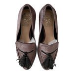 Vince Camuto Geralin Velvet Tassel Loafers Women's 6/36 Grayish Purple NIB