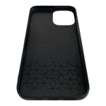 Mosafe Cloth Texture Phone Case iPhone 12 6.7" Grey Black Striped Design Protect