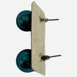 Teal Blue Pearl Stud Earrings NWOT