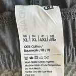 David Archy Cotton Men's Long Button-Down Pants Sleepwear Pajama Set Gray Sz XL