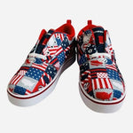 Heelys Pro 20 Prints American Flag USA Patchwork Skate Shoes Mens 7 Womens 8 NIB