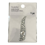 Recollections Bling Sticker Letter I Rhinestone Monogram Initial New 2.25 in