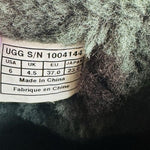 UGG Australia Sutter Brown Leather Sheepskin Mid Calf Buckle Boots Women’s 6