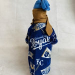 Rare Kansas City Royals Scarf Hat Snowman 32" Logo Velvet Robe Doll New