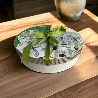 Vintage Boston Warehouse Bugs & Bees Plates Set of 4 Porcelain 8x6 Colorful Gift