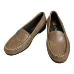 SAS Simplify Sunstone Gold Metallic Leather Moccasin Loafer Women's Size 6.5 NIB