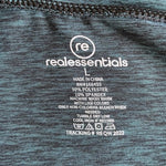 Real Essentials Mens L Active Dry-Fit Moisture Wicking Stretch TShirt Green NWOT