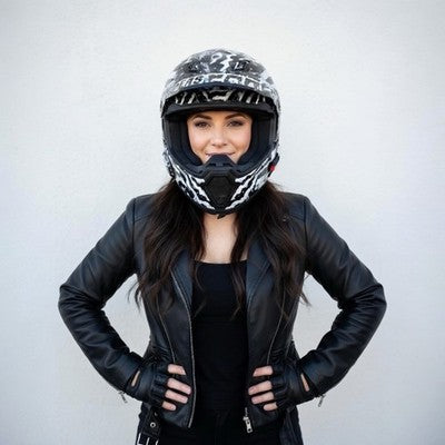 Icon Airflite Pleasuredome Redux Full Face Motorcycle Helmet DOT Certified VG