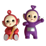 Teletubbies Tinky Winky & Po POP MART Mini Figure Set of 2 Collectible 2.5-3" VG