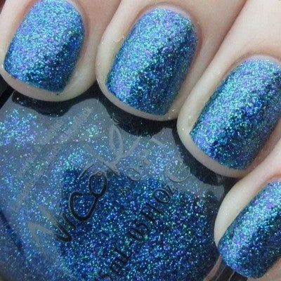 Nicole by OPI Kendall on the Katwalk Blue Sequin Nail Polish Nail Top New