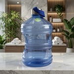 1 Gallon BPA Free Water Jug Stainless Steel Cap Carry Strap Blue Gym Hydration