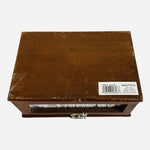Nautica Wooden Keepsake Box with 6 White Men’s Fine Cotton Handkerchiefs NIB