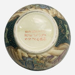 Royal Satsuma Vintage Hand Painted Geisha Lidded Bowl 7"x6" Japanese Pottery VG