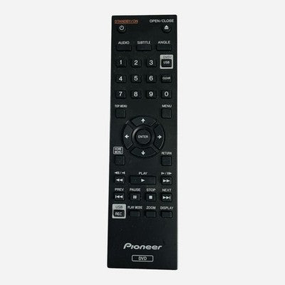Pioneer DVD Remote Control Numeric Keypad Menu Navigation Black Excellent Cond