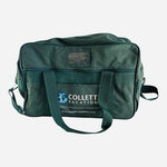 Collette Vacations Vintage Green Travel Duffel Bag Carry-On Tote 16x6x10" Good