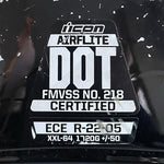 Icon Airflite Pleasuredome Redux Full Face Motorcycle Helmet DOT Certified VG