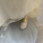 Ashton-Drake Winter Romance Porcelain Bride Doll Blonde Blue Eyes Stand VG