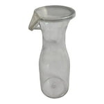1 Qt Clear Polycarbonate Pourable Decanter Flip Top Lid 8.5in VG