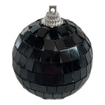 Black Mirror Disco Ball Ornament 4.75"x6" Christmas Holiday Party Decoration