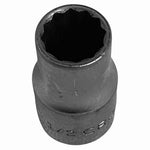 Craftsman 1/2" Semi-Deep Socket 3/8" Drive 12-Point Chrome Vanadium USA G+