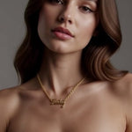 Keeley Gold Plated Necklace Custom Pendant Gift for Women Girls 22"-24" NIB