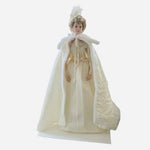 Ashton-Drake Winter Romance Porcelain Bride Doll Blonde Blue Eyes Stand VG