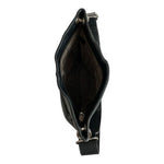 Anthropologie Margot Black Leather Crossbody Shoulder Bag 10”x12”