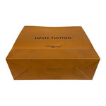 LOUIS VUITTON Authentic Large Gift Shopping Bag Orange Blue 15.75"x6.25"x13.25"
