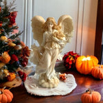 Seraphim Classics Heather Angel Figurine 1997 Autumn Beauty Fall Decor 7.5" VNTG
