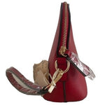 ALYSSA Red Vegan Leather Wrist Bag Small Women's Clutch Travel Handbag NWT