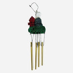 7.5" Old English Sheepdog & Fire Hydrant Wind Chime Ornament Mini Collectible