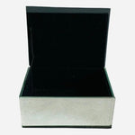 Rare 3D Crystal Drops Mirrored Jewelry Box 5" Velvet Lined Keepsake Trinket VG