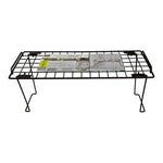 Smart Design Helper Shelf Medium Brown Finish Stackable Wire Rack New
