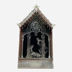 Roman Inc Lighted Crystal Look Nativity Chapel Holy Family Figurine 8x12" NIB