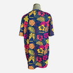 Funeeq Tropical Floral T-Shirt Women's L Multicolor Hawaiian Short Sleeve NWOT