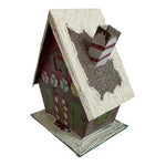 Battery Operated Light Up Gingerbread House Peppermint Candy Glitter Christmas