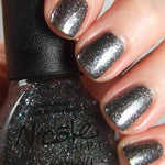 NICOLE by OPI Nail Polish FOLLOW ME ON GLITTER Silver Blue Grey 0.5 fl oz New