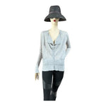 ARMANI Exchange Women’s Grey Wool Button Front Cardigan Shirt Top Size XS/TP Fit