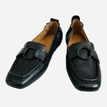 Gentle Souls Kenneth Cole Soraya Black Leather Loafers Flats Womens Sz 7.5M NIB