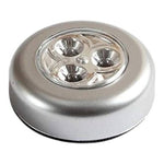 Good Buy 3-LED Push Lights Adhesive Back Battery Operated New SEALED Lot of 2
