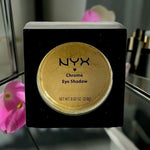 NYX Loose Pigment Chrome Eye Shadow 28 YELLOW Mineral Makeup New Display