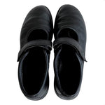 ECCO Biom Life Mary Jane Black Leather Hook Loop Comfort Flats Women Sz 9 /40 G+