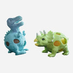 Pair of 3" Squeeze Ball Mesh Dinosaur Toys Anti Stress Dinosaurs