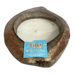 TIKI Brand Paradise Backyard Large Coconut Shell Candle 3.3oz Indonesia NEW